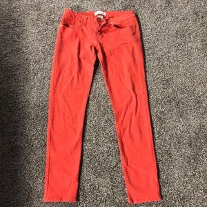 Orange/red jeans